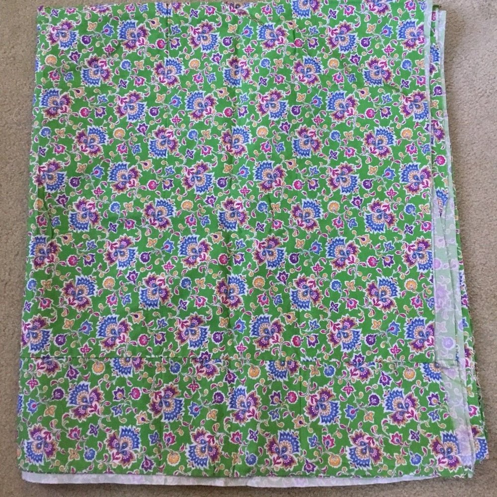 NEW Ralph Lauren Hampton Beach Club FABRIC 92X103 Paisley Floral Pink Blue Green